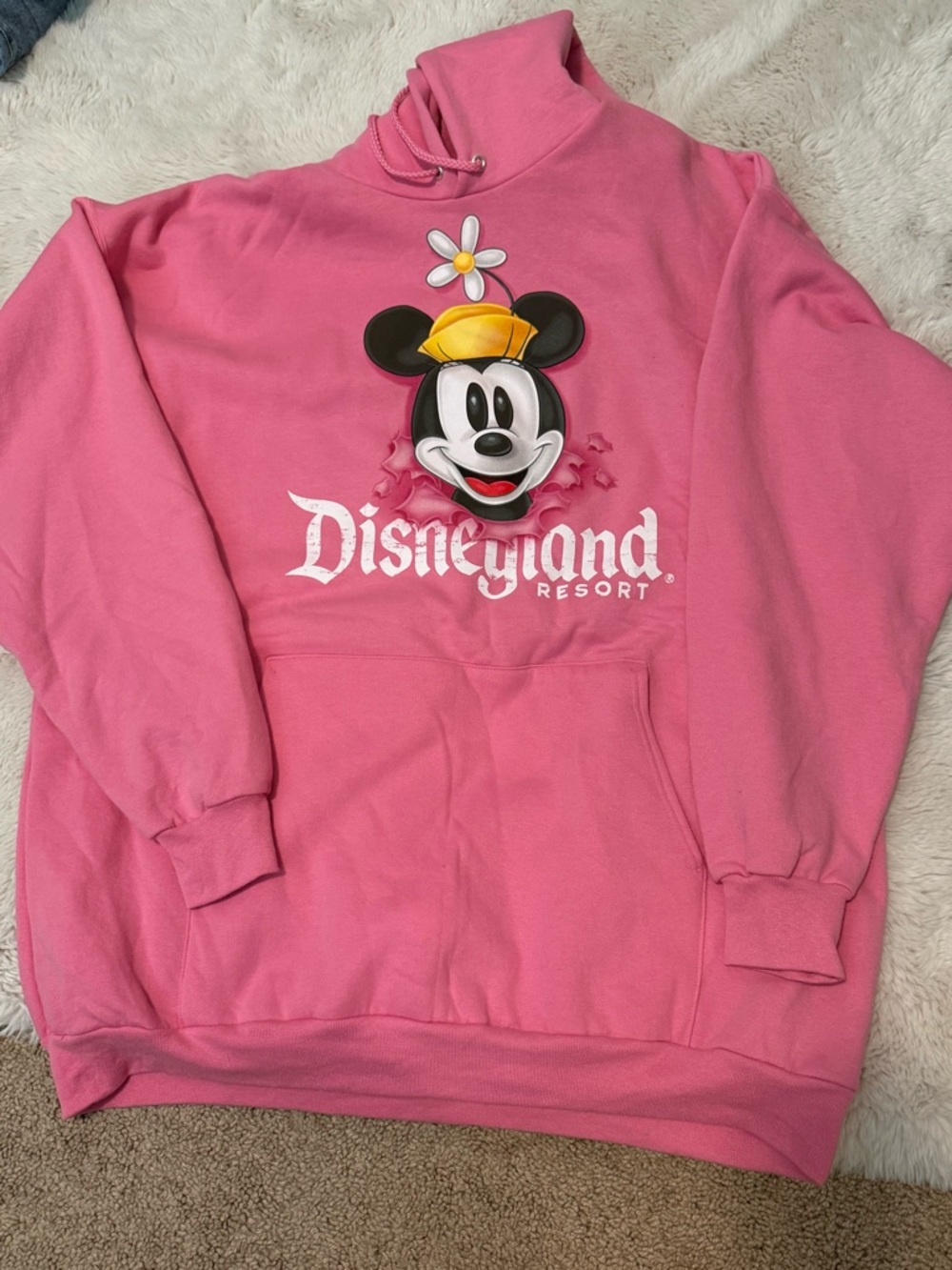 Disneyland Resort Pink Minnie Mouse Pullover Hoodie